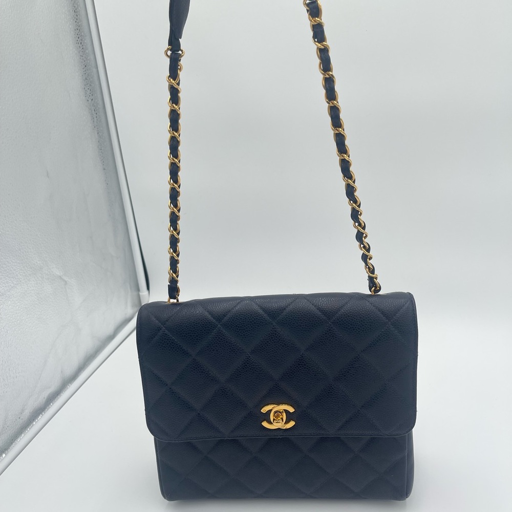 Chanel 1996 Classic Single Flap Square Medium Blue - Picture 12 of 16
